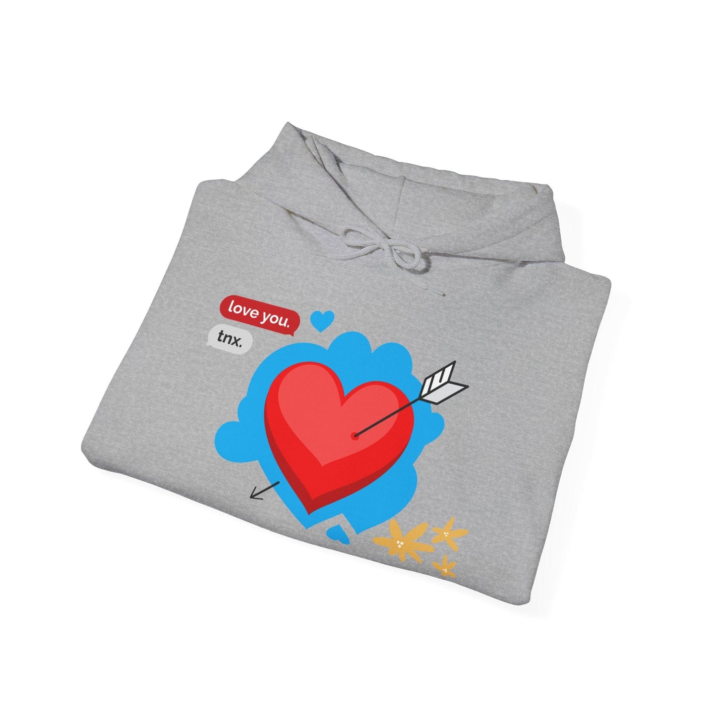 Love You Heart Hoodie - Gift for your love