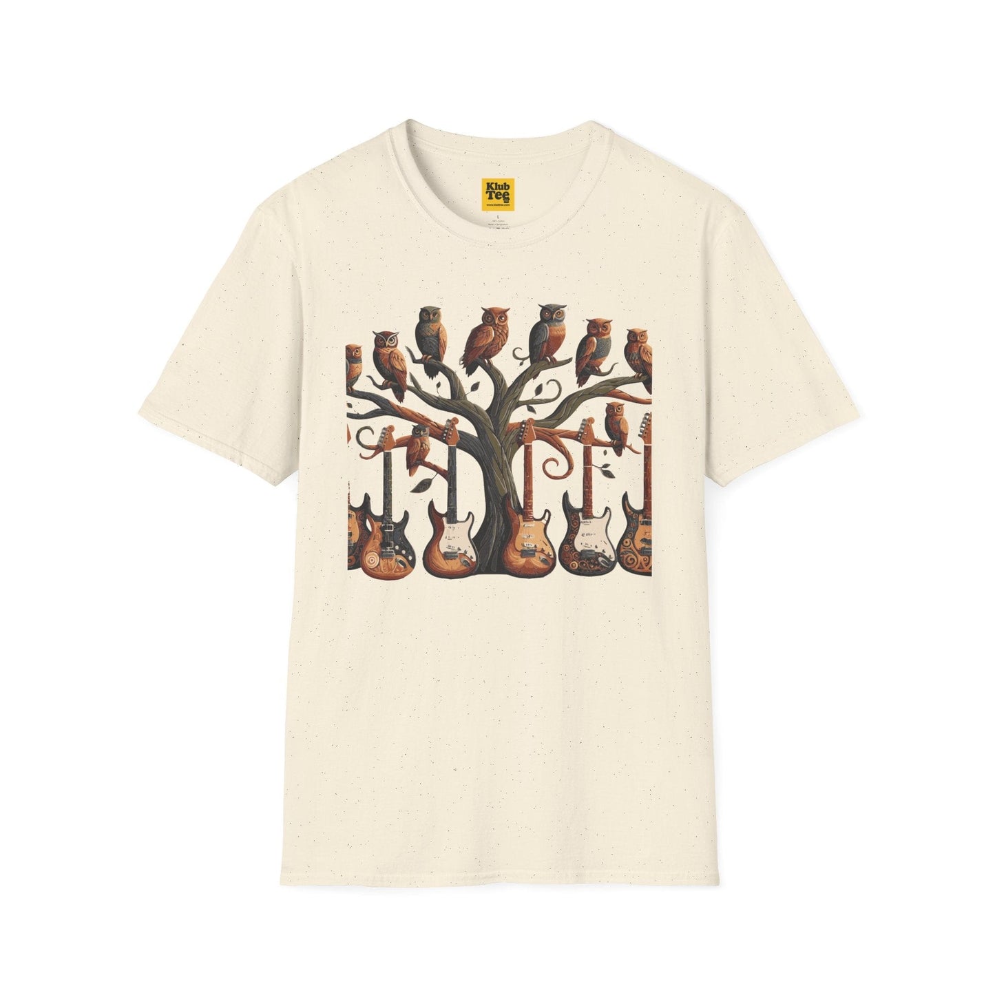 Whimsical Guitar Tree T-Shirt - Nature Music