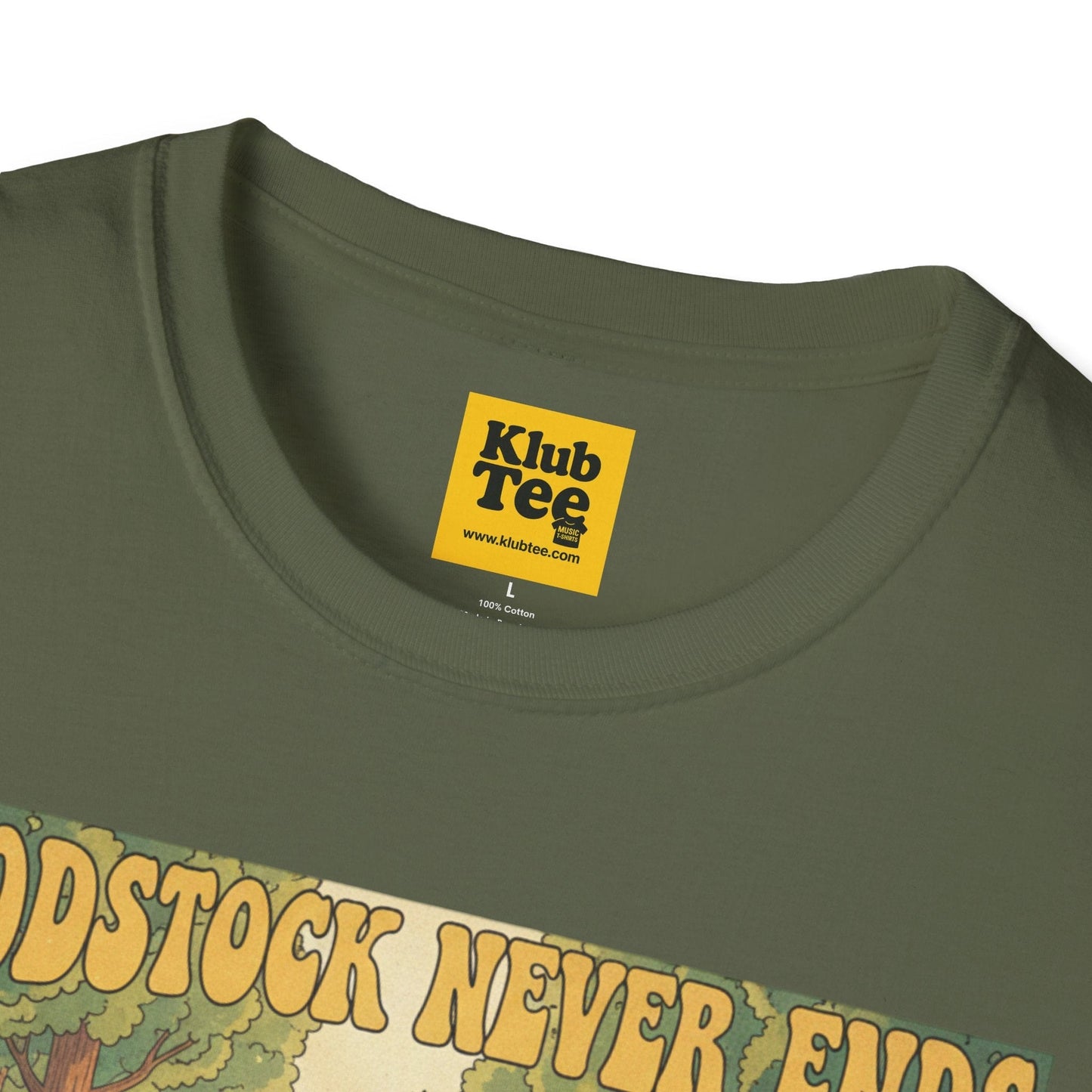 Woodstock Never Ends T-Shirt - Retro Peace Festival