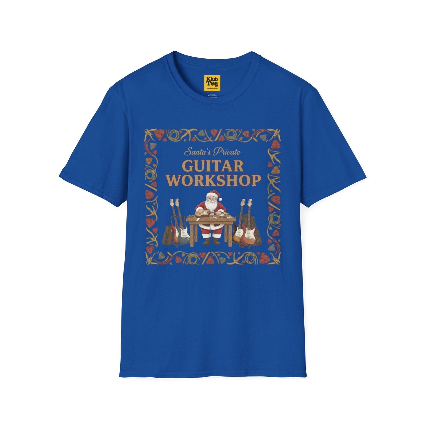 Santa's Guitar Workshop T-Shirt - Christmas Music