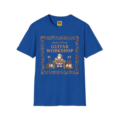 Santa's Guitar Workshop T-Shirt - Christmas Music