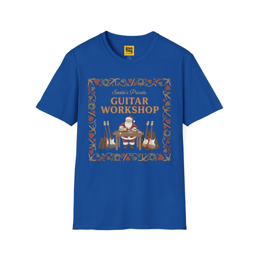 Santa's Guitar Workshop T-Shirt - Christmas Music