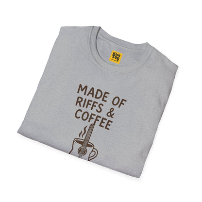 Made of Riffs & Coffee T-Shirt - Musician Life