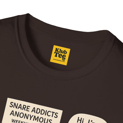 Snare Addicts Anonymous T-Shirt - Drummer Humor