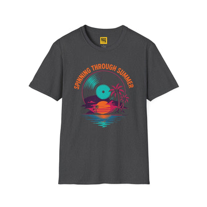 Spinning Through Summer T-Shirt - Vinyl Tropical