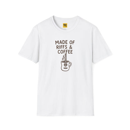 Made of Riffs & Coffee T-Shirt - Musician Life