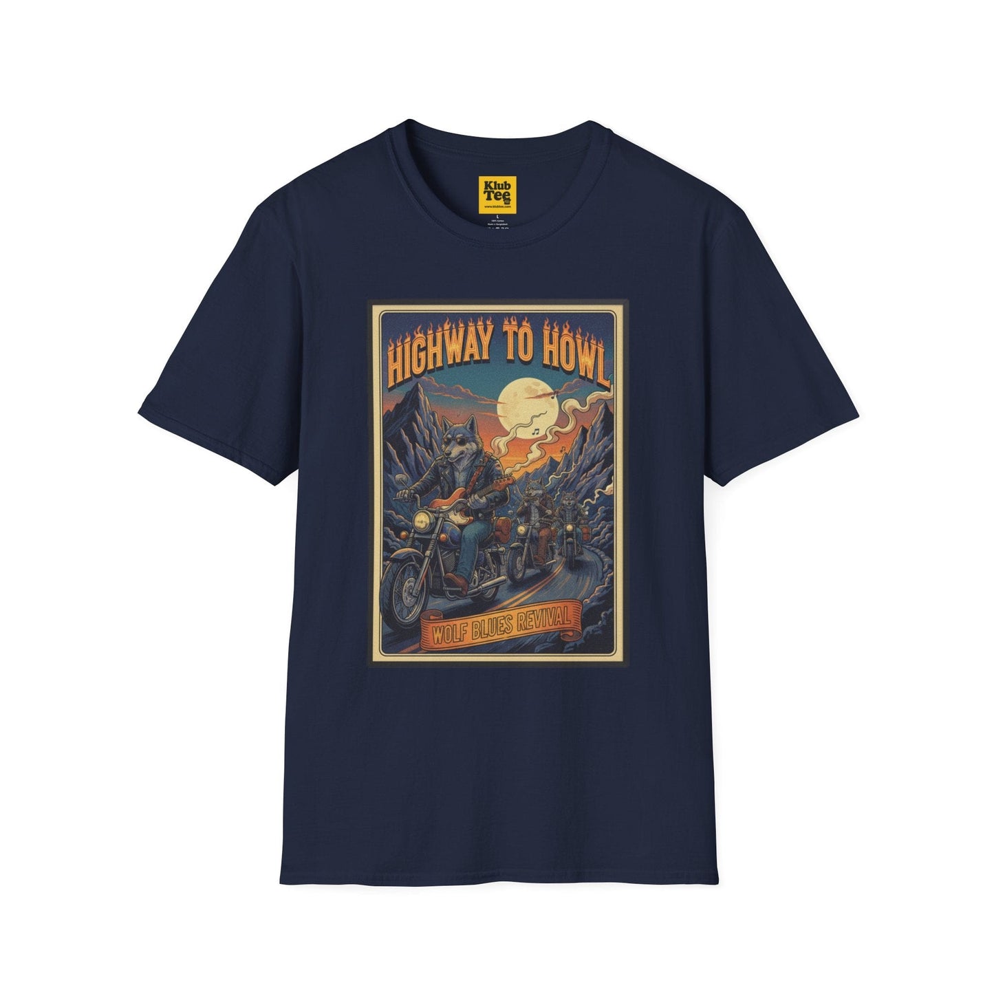 Highway to Howl T-Shirt - Rock Wolf Adventure Tee
