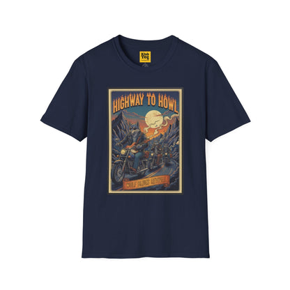 Highway to Howl T-Shirt - Rock Wolf Adventure Tee