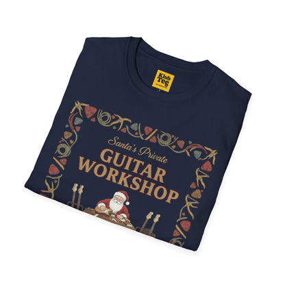 Santa's Guitar Workshop T-Shirt - Christmas Music