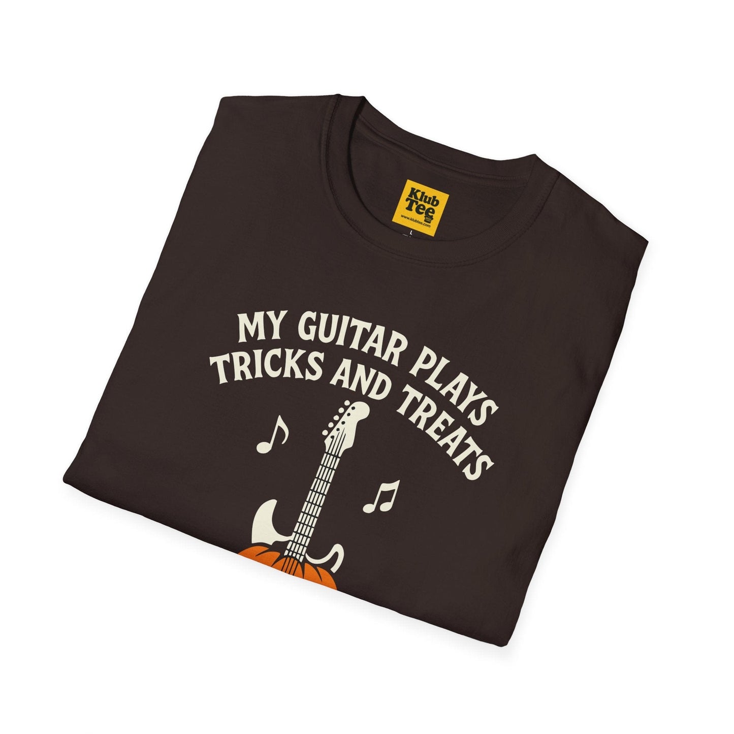 Halloween Guitar T-Shirt - Spooky Music Design
