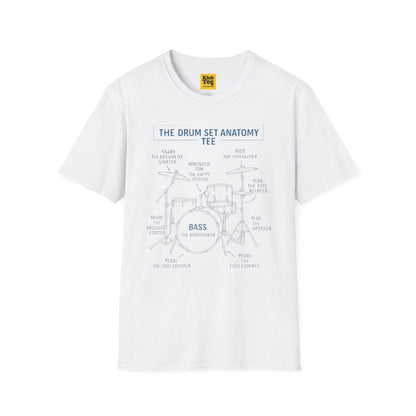 Drum Set Anatomy T-Shirt - Percussion Guide