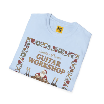 Santa's Guitar Workshop T-Shirt - Christmas Music