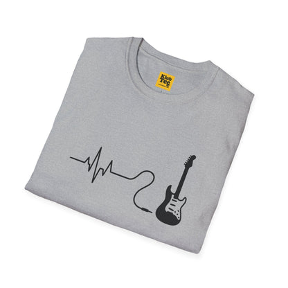 Heartbeat Guitar T-Shirt - Music Life