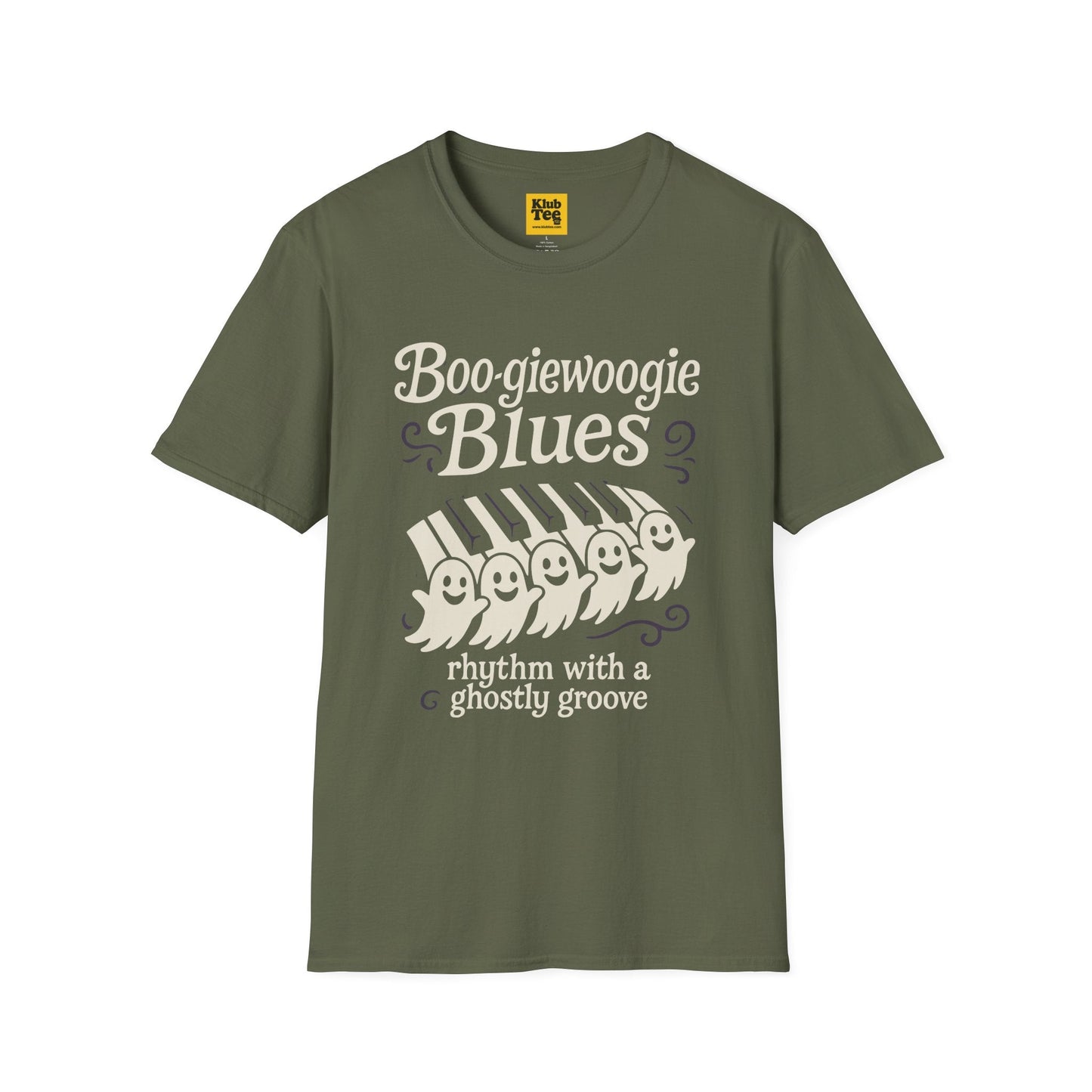 Boo-giewoogie Blues Halloween T-Shirt - Ghostly Rhythm