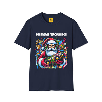 Santa DJ T-Shirt - Christmas Music Party Tee
