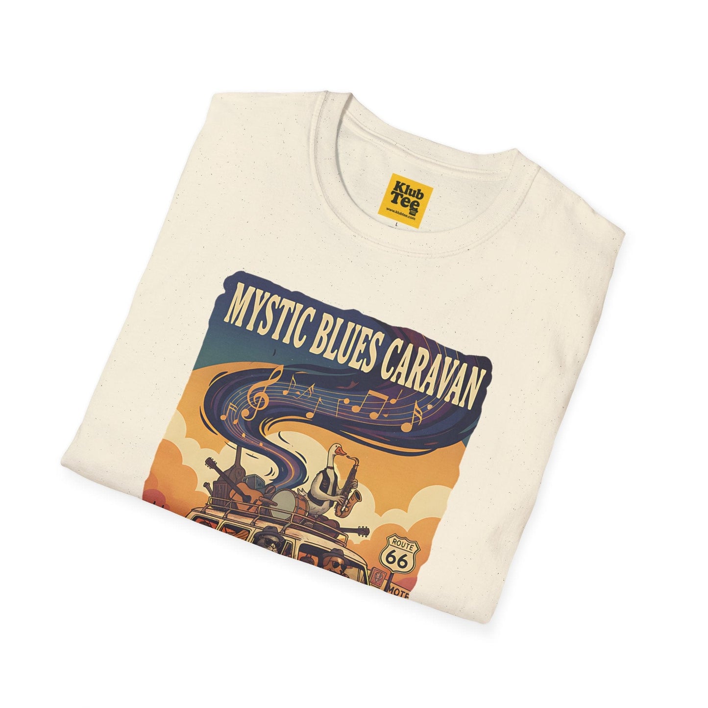 Route 66 Mystic Blues T-Shirt - Vintage Travel Tee