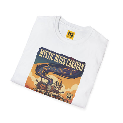 Route 66 Mystic Blues T-Shirt - Vintage Travel Tee
