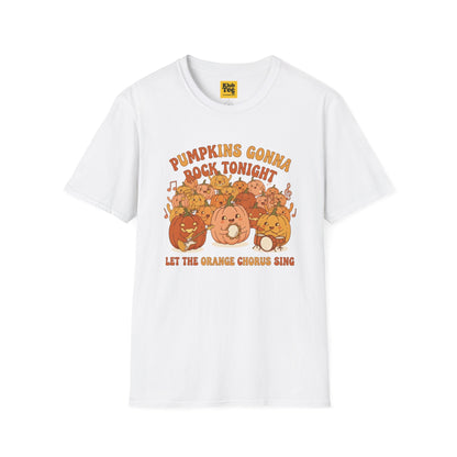 Pumpkin Rock Night T-Shirt - Halloween Fall Vibes