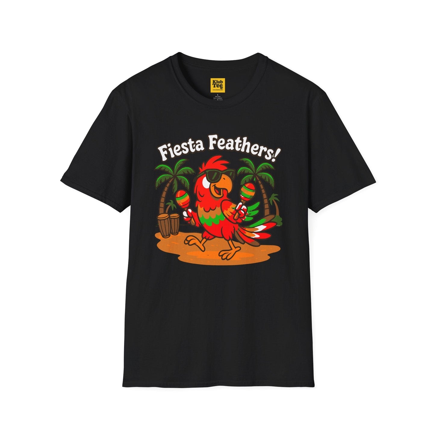Fiesta Feathers T-Shirt - Tropical Parrot