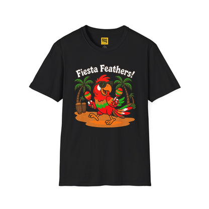 Fiesta Feathers T-Shirt - Tropical Parrot