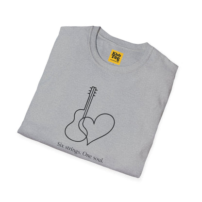 Six Strings One Soul T-Shirt - Guitar Love