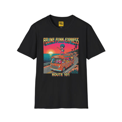 Feline Funk Express Softstyle Tee - Cat Music Lover