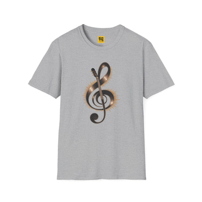 Musical Vibes T-Shirt - Treble Clef Design