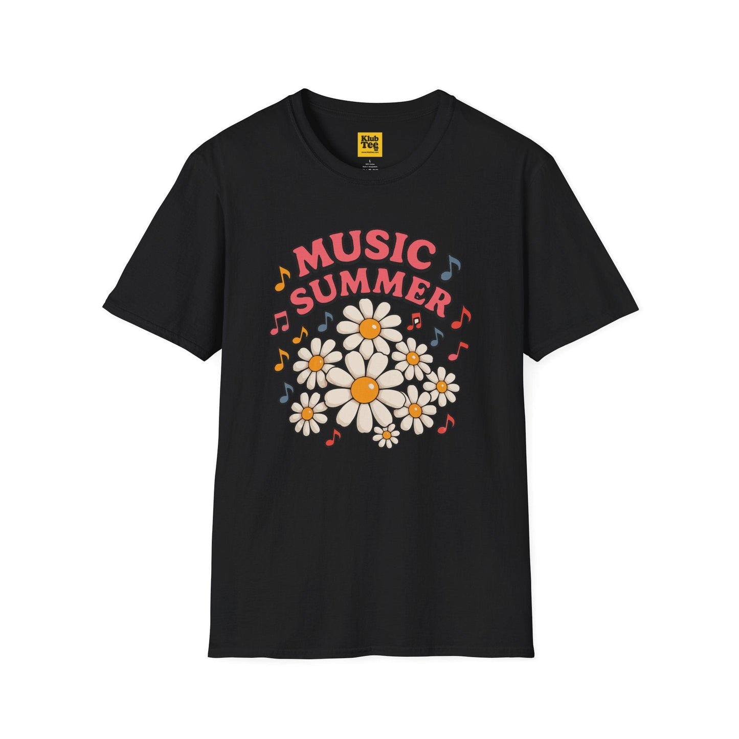 Summer Floral Music T-Shirt - Seasonal Design
