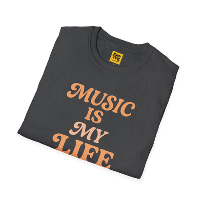Music Is My Life T-Shirt - Retro Style