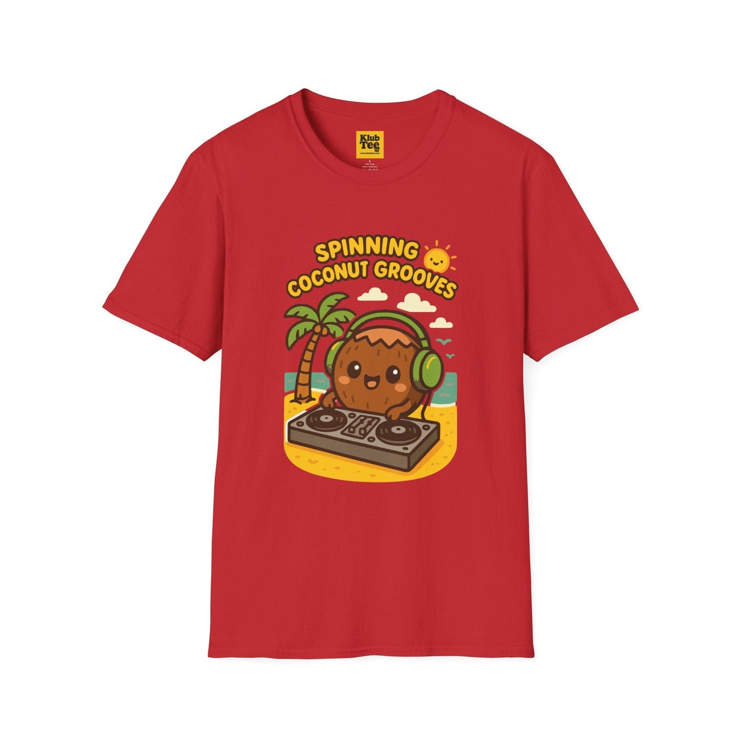 Coconut Grooves T-Shirt - Summer Party Vibes