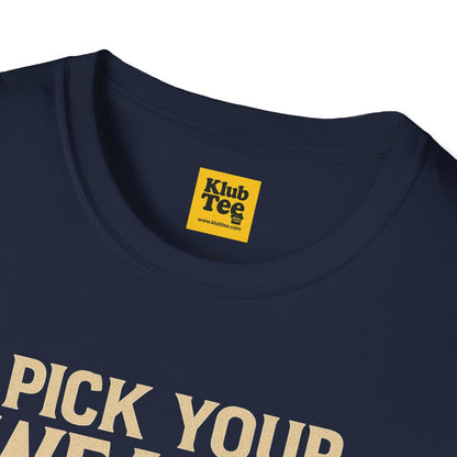 Pick Your Weapon T-Shirt - Guitar Choice