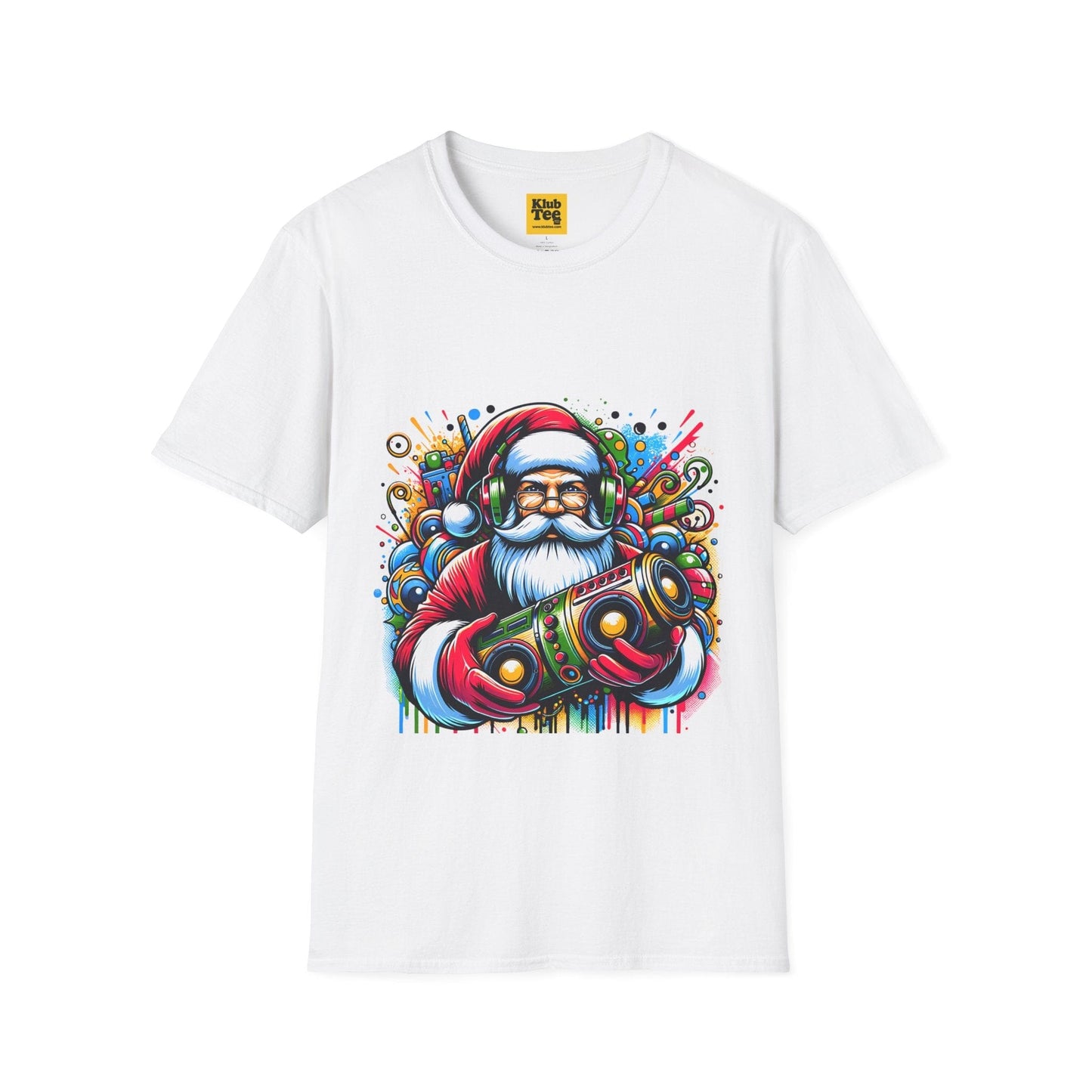 Santa DJ T-Shirt - Christmas Music Party Tee