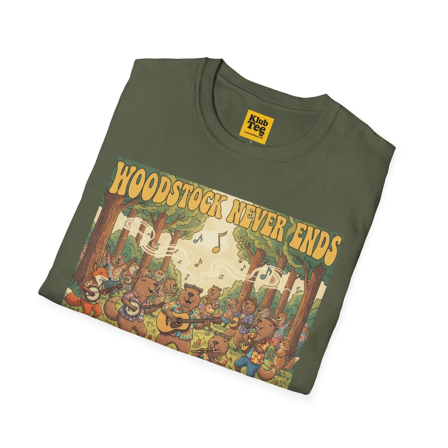 Woodstock Never Ends T-Shirt - Retro Peace Festival