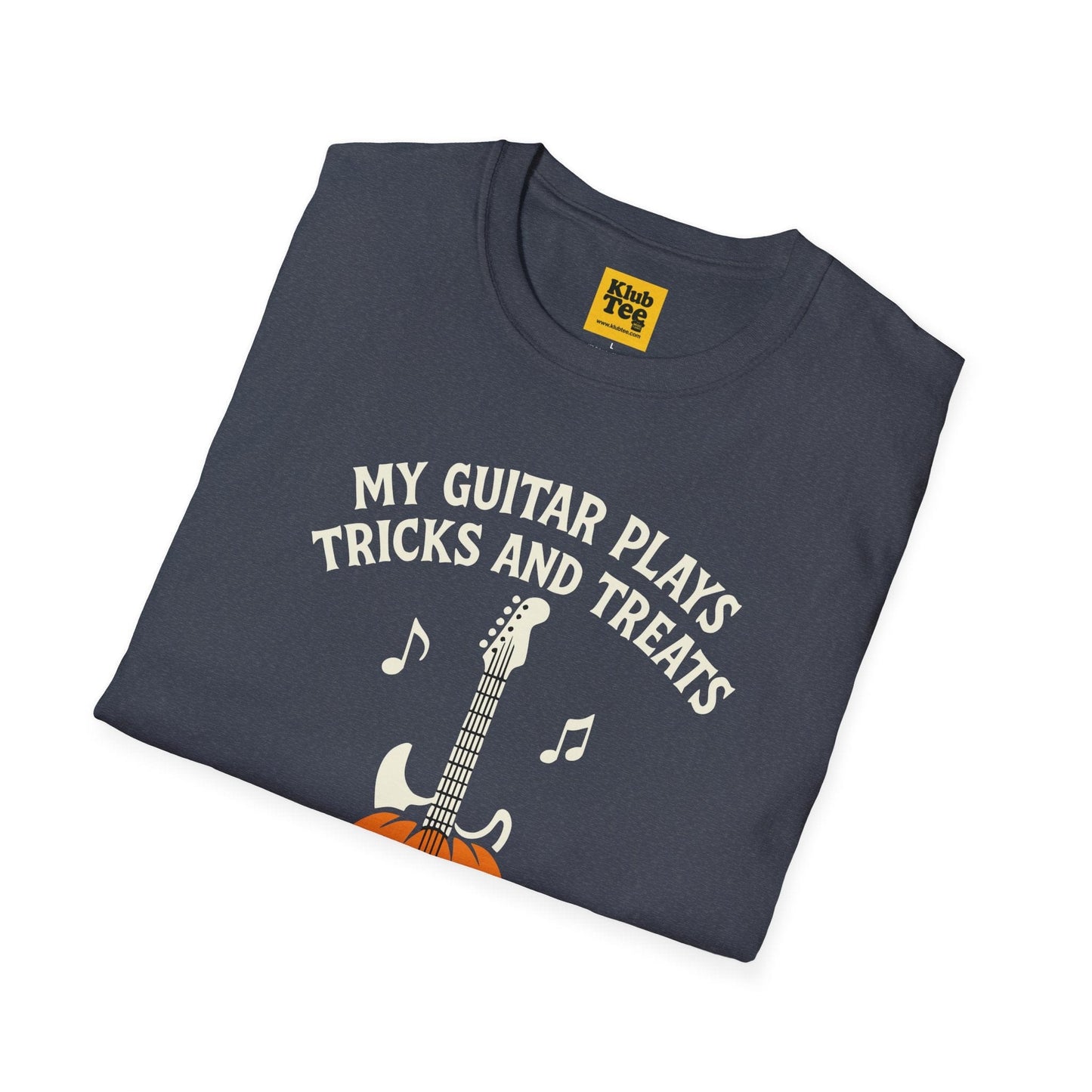 Halloween Guitar T-Shirt - Spooky Music Design