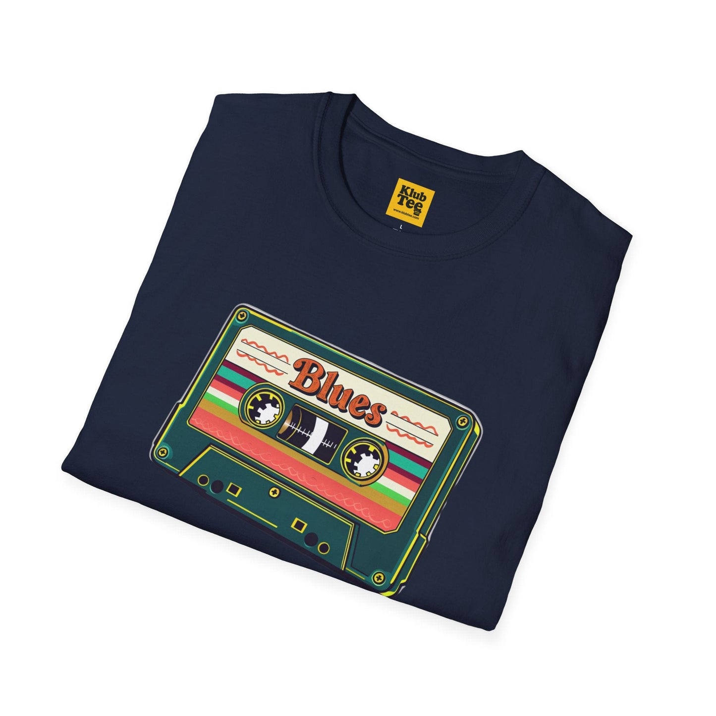Vintage Blues Cassette T-Shirt - Retro Music