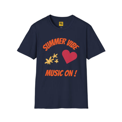 Summer Vibe Music On T-Shirt - Seasonal