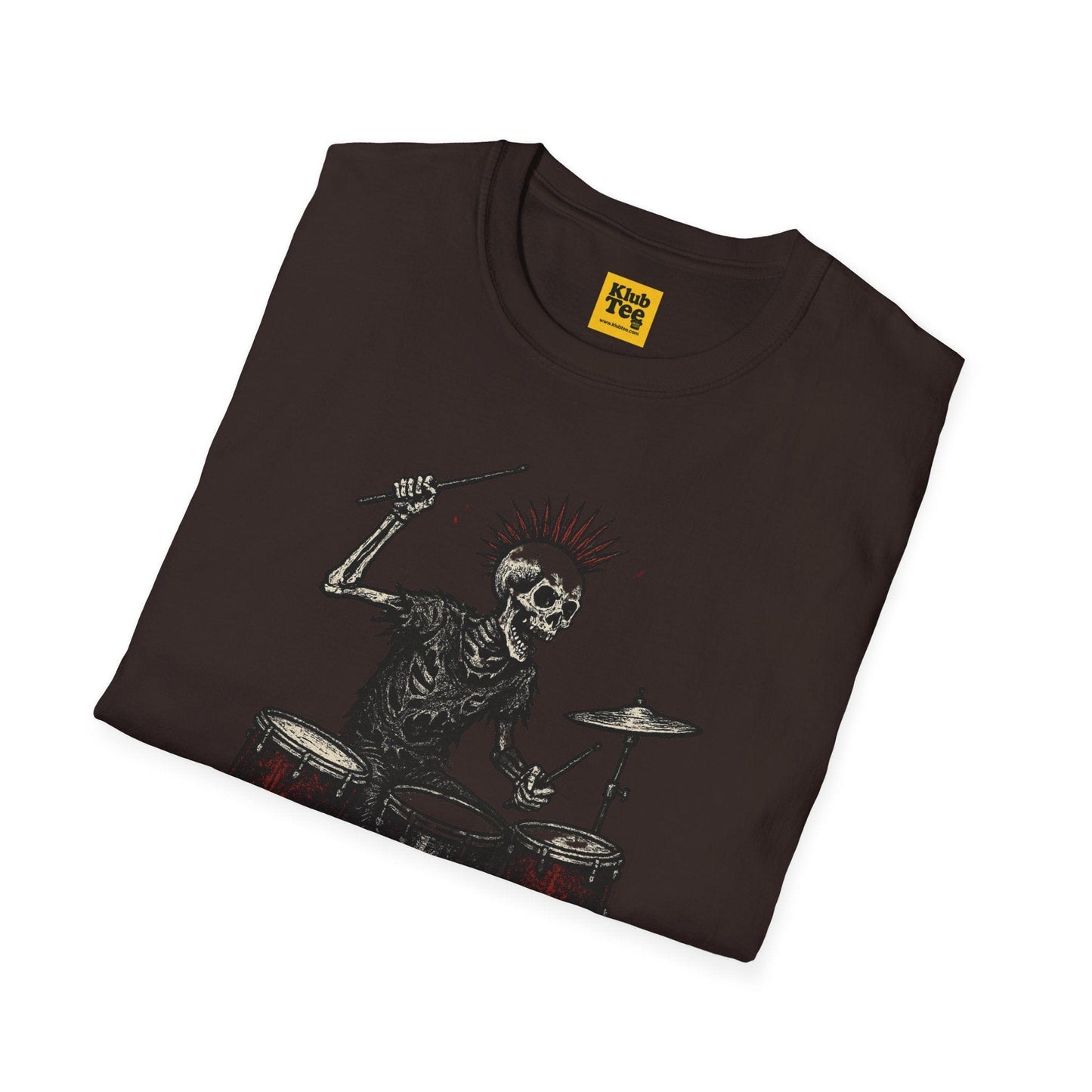 Rockin' Skeleton Drummer T-Shirt - Attitude Design