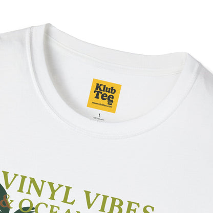 Vinyl Vibes T-Shirt - Ocean Tides
