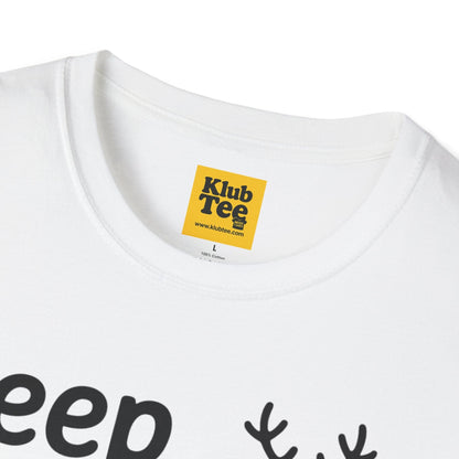 Keep Calm and Strum On Christmas T-Shirt - Reindeer