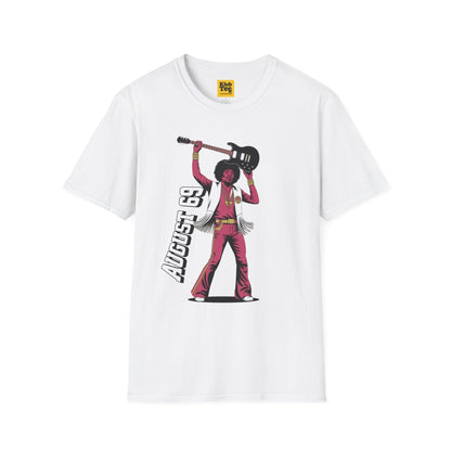 August 69 Guitar Rock Tee | Retro Musician Graphic