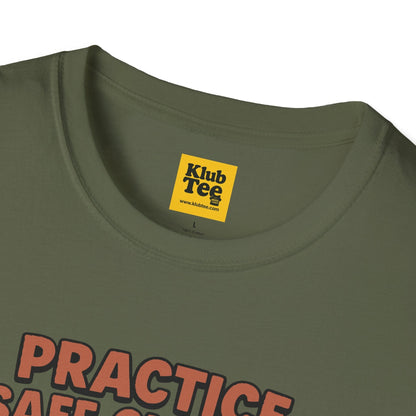 Practice Safe Chords T-Shirt - Guitar Humor