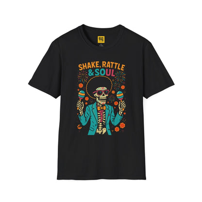 Shake Rattle & Soul T-Shirt - Skeleton Rock