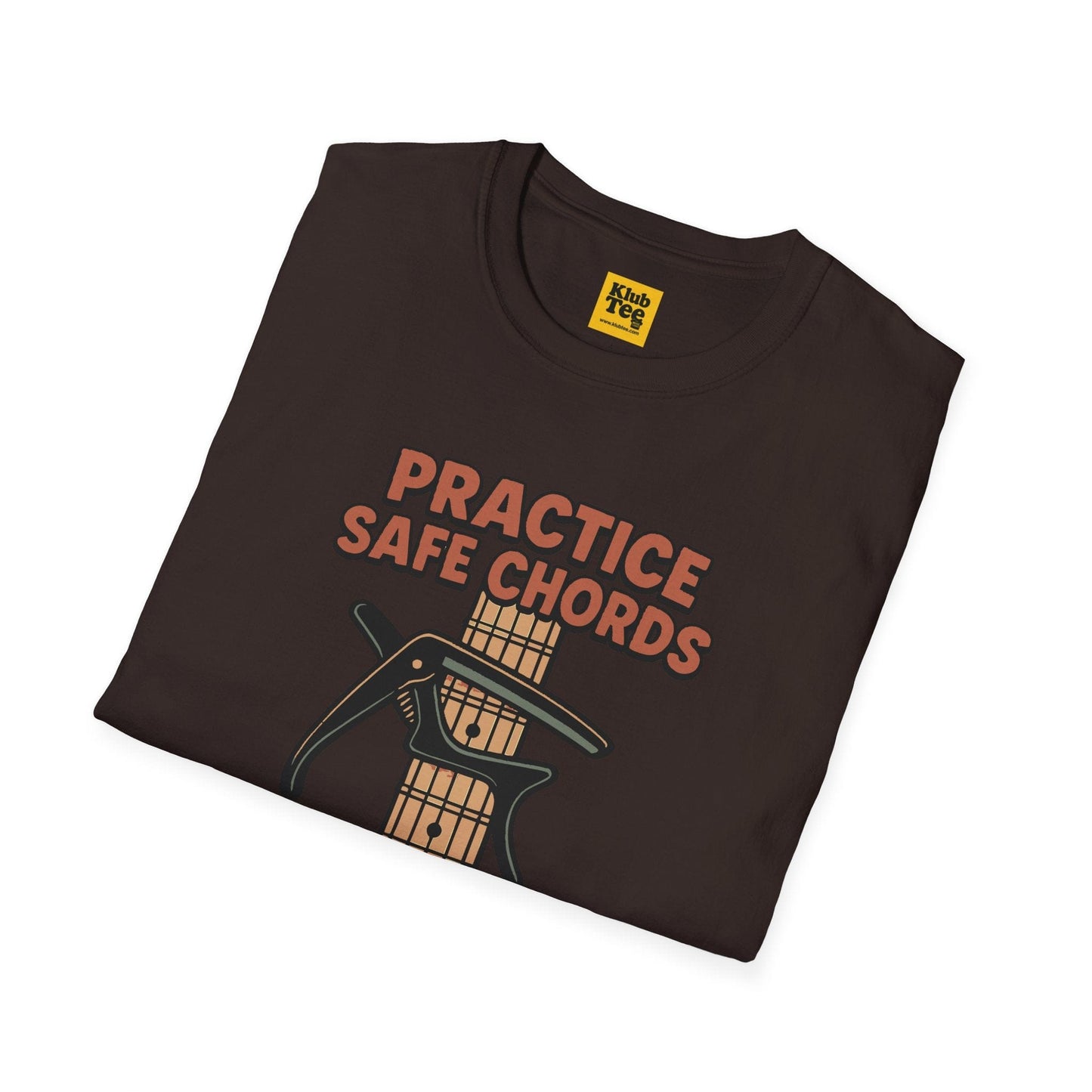 Practice Safe Chords T-Shirt - Guitar Humor