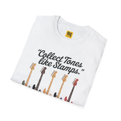 Collect Tones Like Stamps T-Shirt - Music Quote