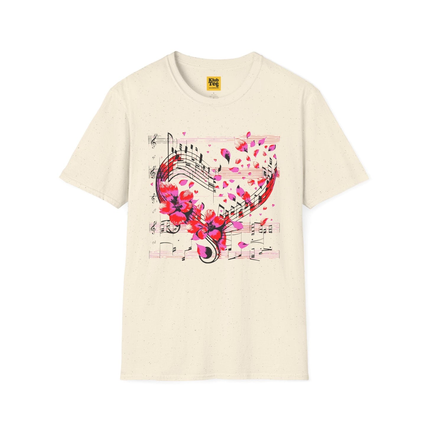 Floral Music Notes T-Shirt - Perfect Gift