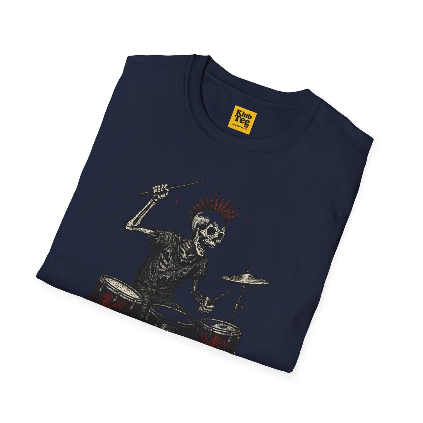 Rockin' Skeleton Drummer T-Shirt - Attitude Design