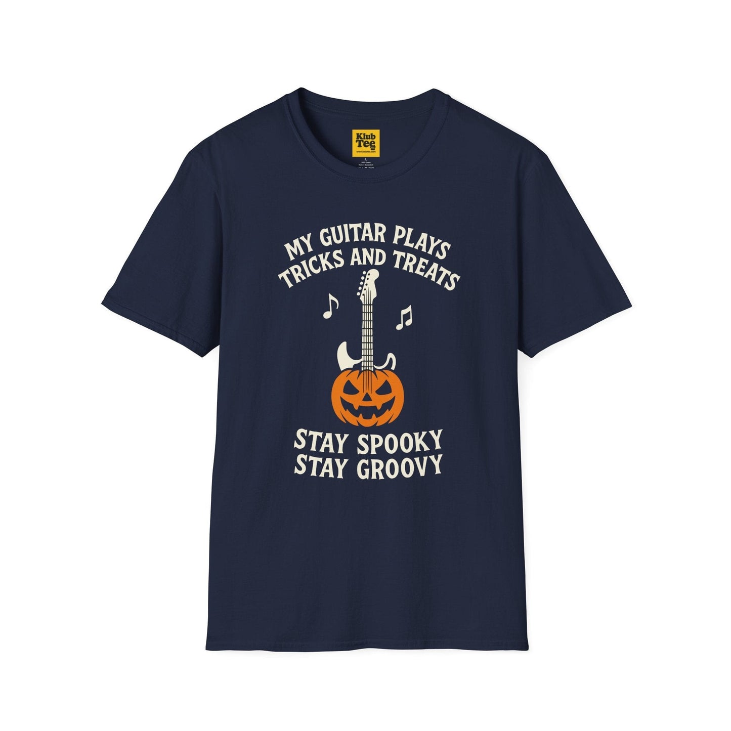 Halloween Guitar T-Shirt - Spooky Music Design