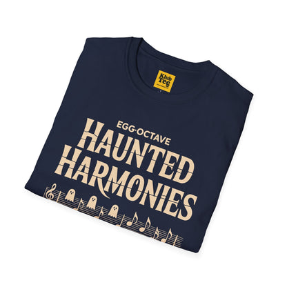 Haunted Harmonies Halloween T-Shirt - Spooky Music