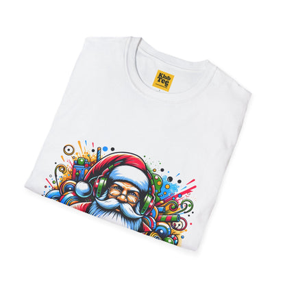 Santa DJ T-Shirt - Christmas Music Party Tee