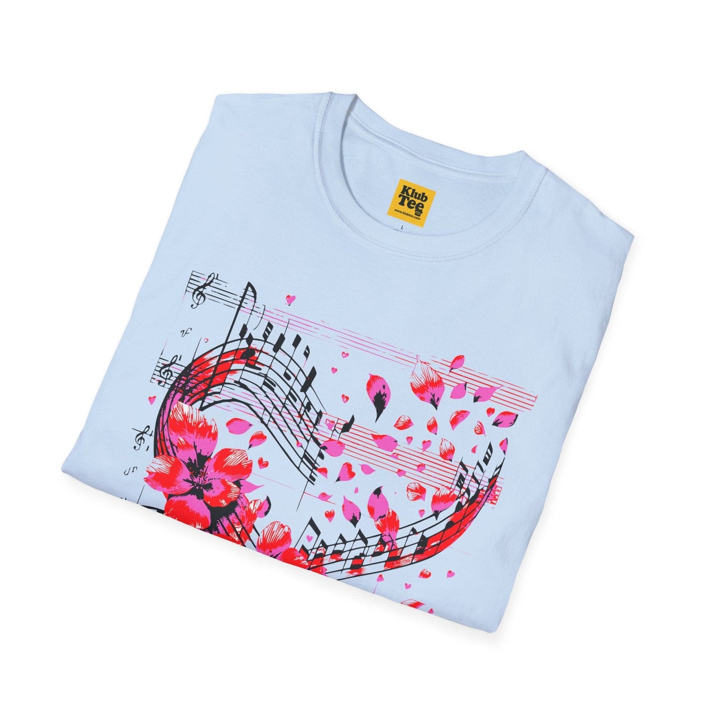 Floral Music Notes T-Shirt - Perfect Gift